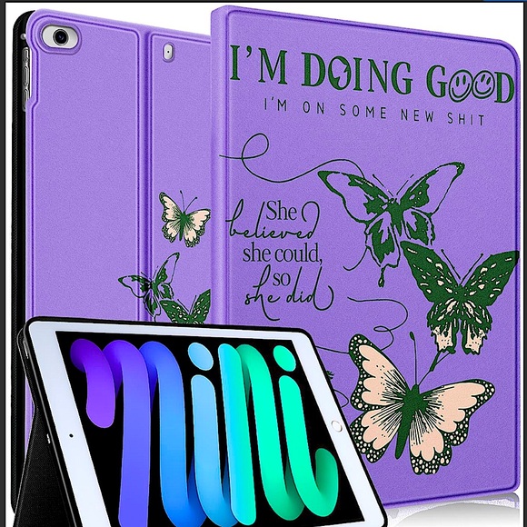 NWT T Swift inspired purple iPad mini (1-5) case - Picture 1 of 3